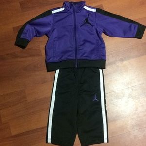 Purple Jordan jogger set